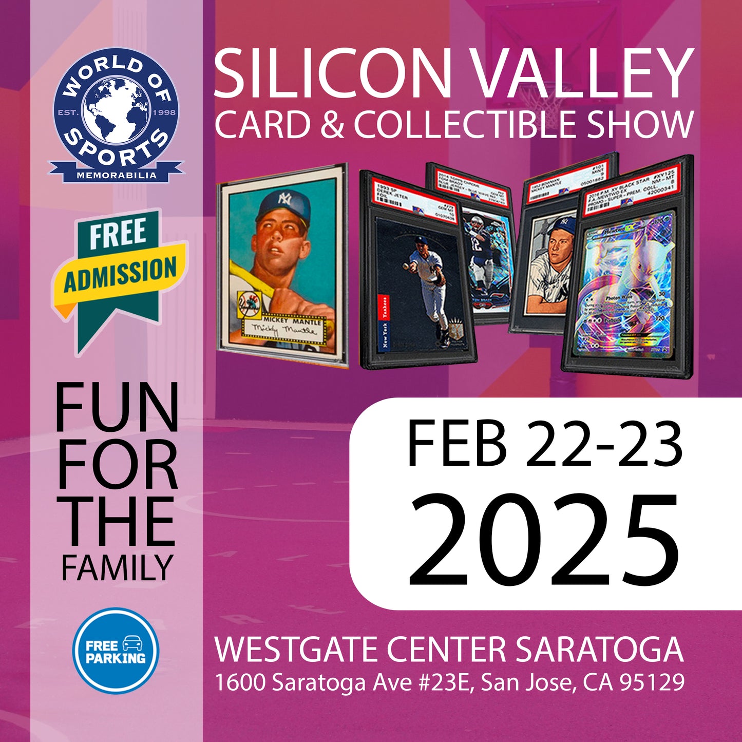 Silicon Valley Card & Collectible Show - Table Reservation - Vendor