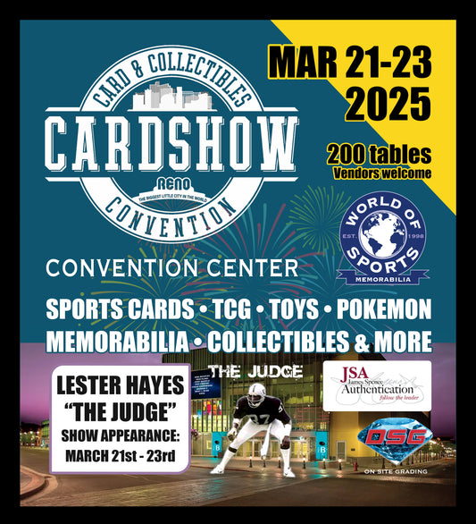 Reno Nevada Cardshow - Table Reservation - Vendor link